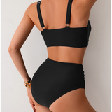 Daniela - Biquíni em tecido com pregas