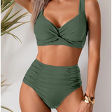 Daniela - Biquíni em tecido com pregas