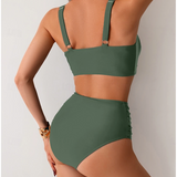 Fátima - Biquíni em tecido com pregas