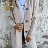 Sandra - Cardigan de Malha Comprido e Elegante