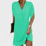 Helena - Vestido Elegante com Mangas Abertas