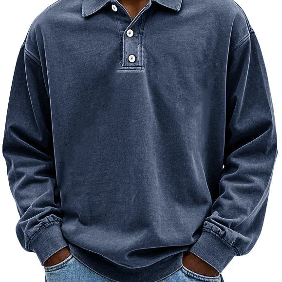 Heitor - Camisa Vintage de Manga Comprida