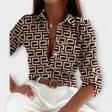 Maria - Blusa com gola clássica